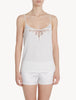 Primula White Top with embroidered tulle