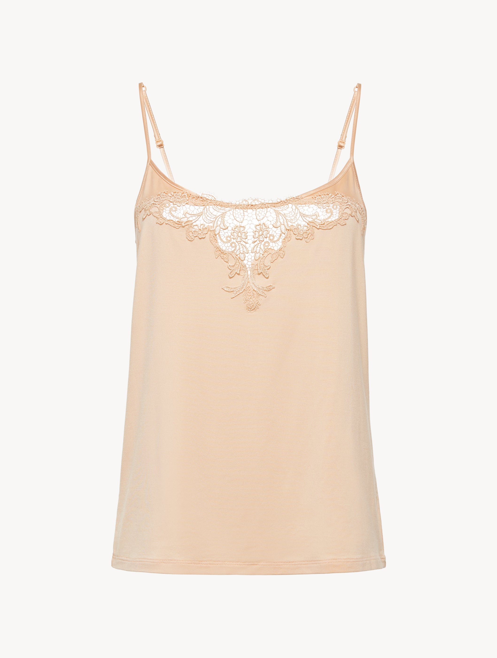 Primula Top rosa con tulle ricamato