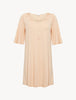 Primula Pink Short Nightgown with embroidered tulle