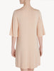 Primula Pink Short Nightgown with embroidered tulle