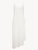 Primula White Nightgown with asymmetric cut