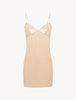 Primula Pink Slipdress aus Jersey mit besticktem Tüll
