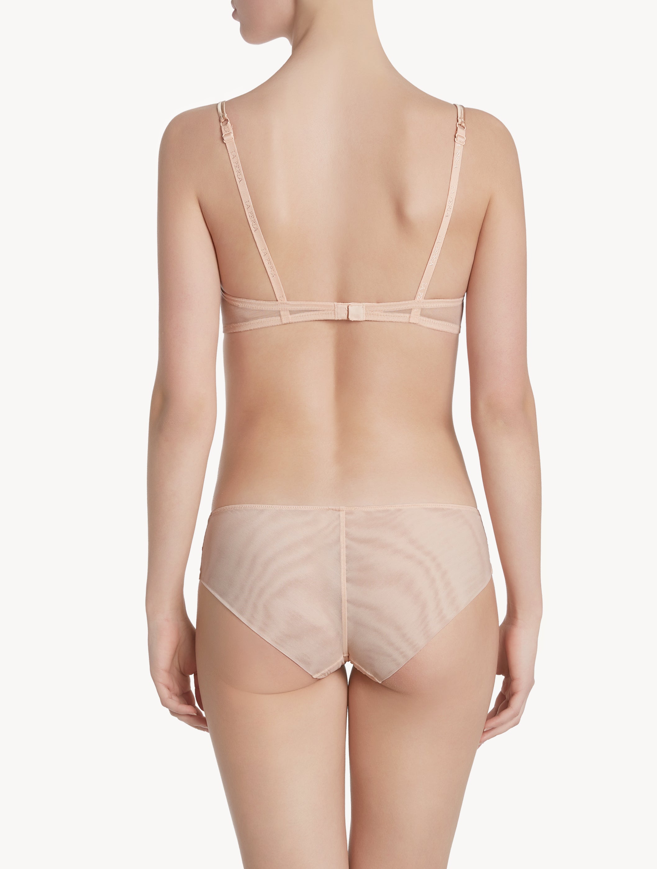 Primula Medium Slip aus pink besticktem Tüll