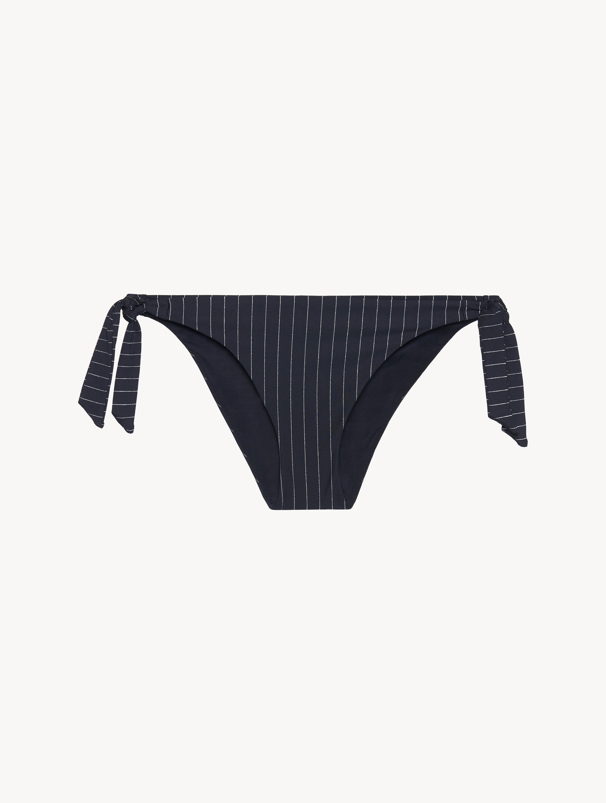Gestreifter Strand-Bikinihose zum Binden in Blau