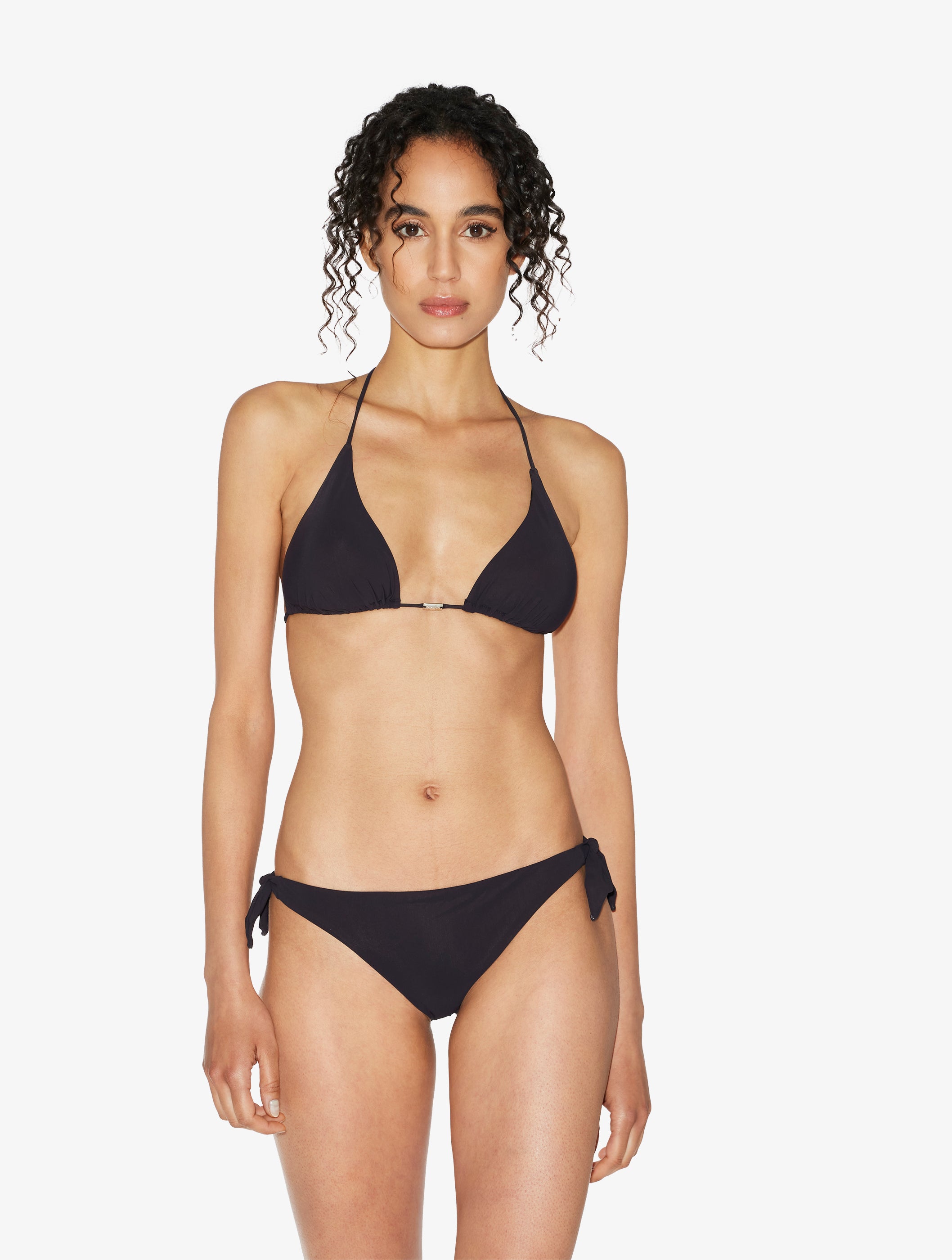 Beach Escape Triangle Bra in Black