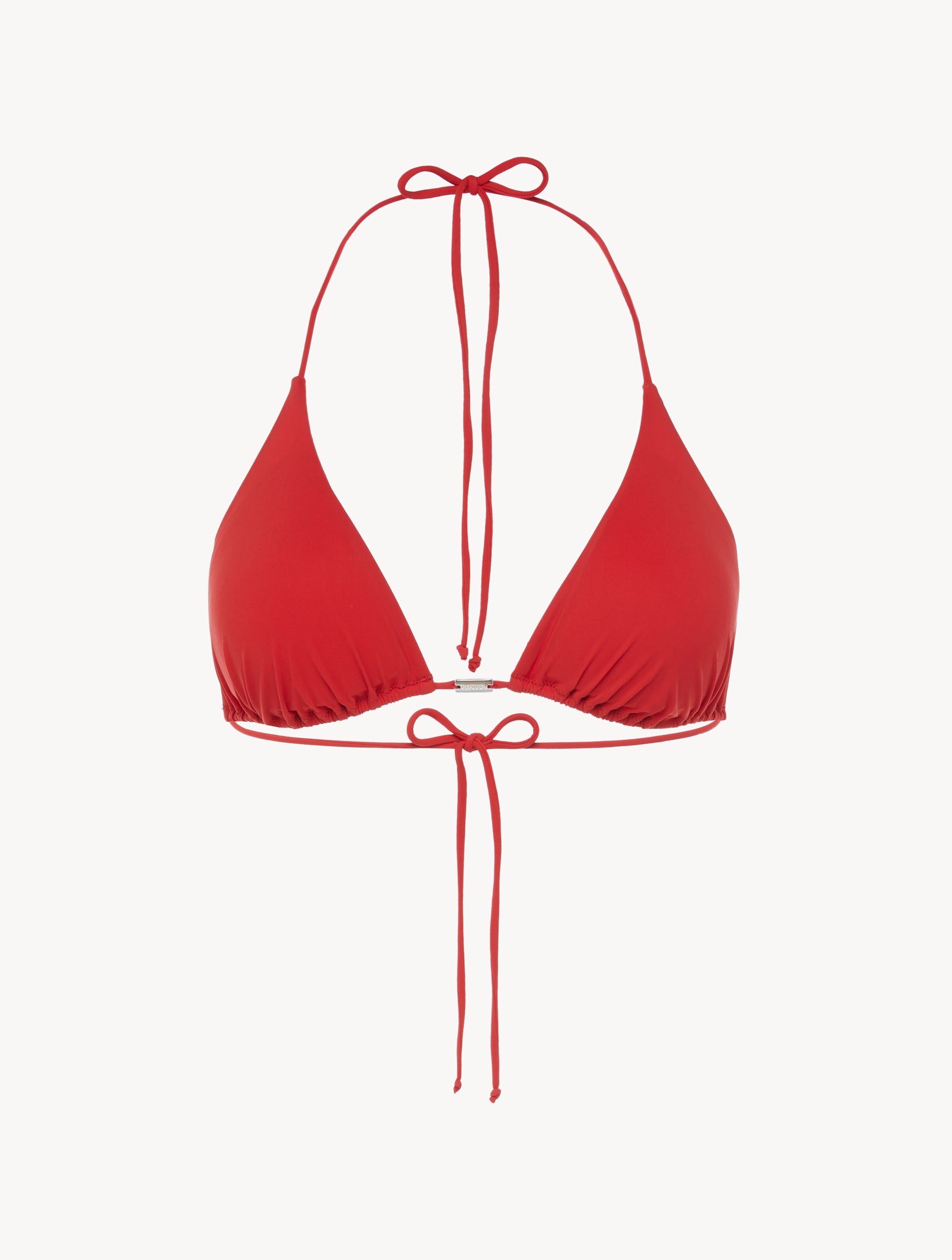 Beach Escape Triangle Bra in Red