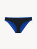 ACTIVE BEACH Bikini brief in black with cobalt trim