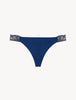 Lacy Touch Perizoma in pizzo blu e nero