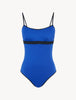 ACTIVE BEACH Color-block swimsuit in cobalt and black