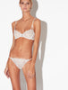 Midnight Botanica White Balconette Bra