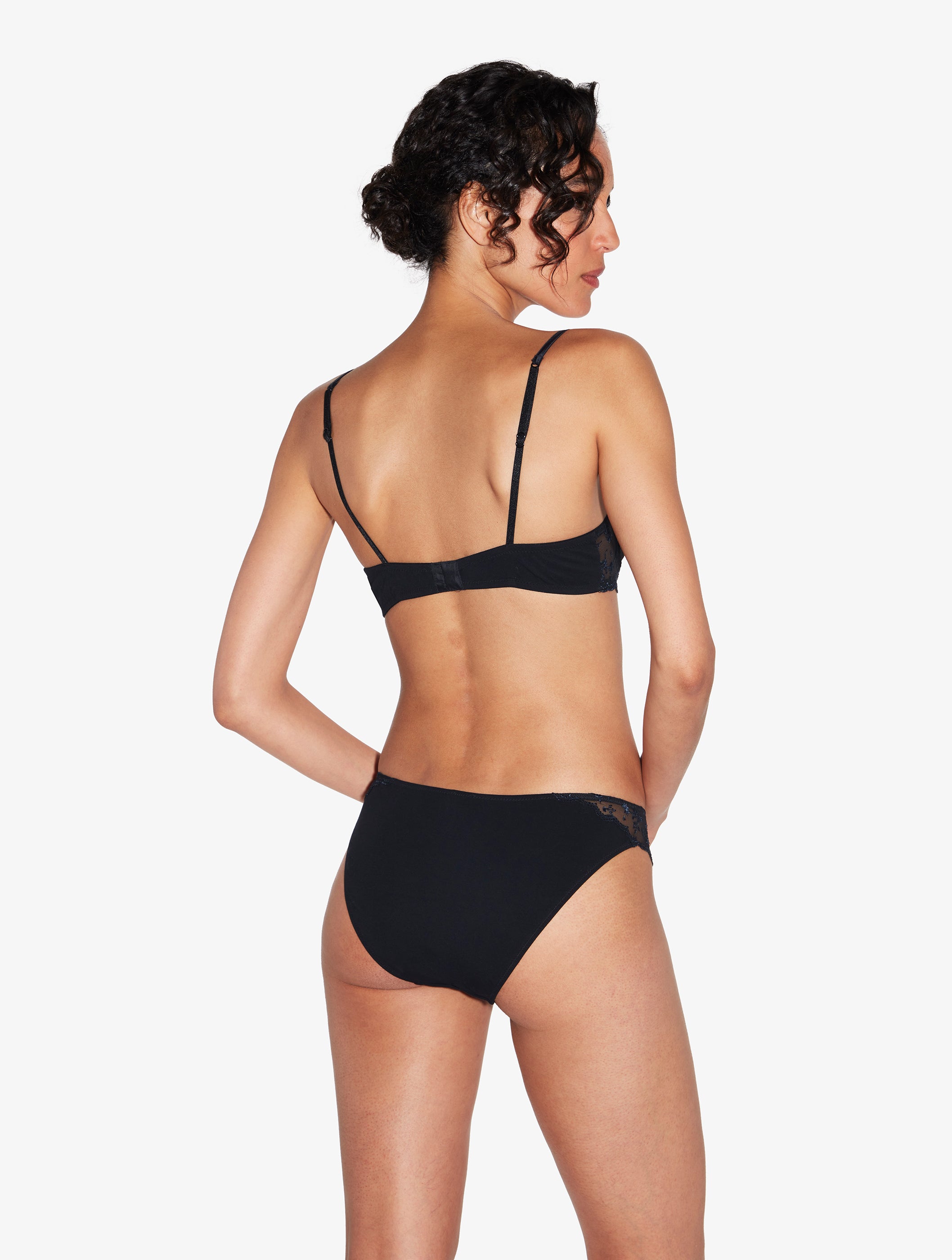 Midnight Botanica Black Briefs