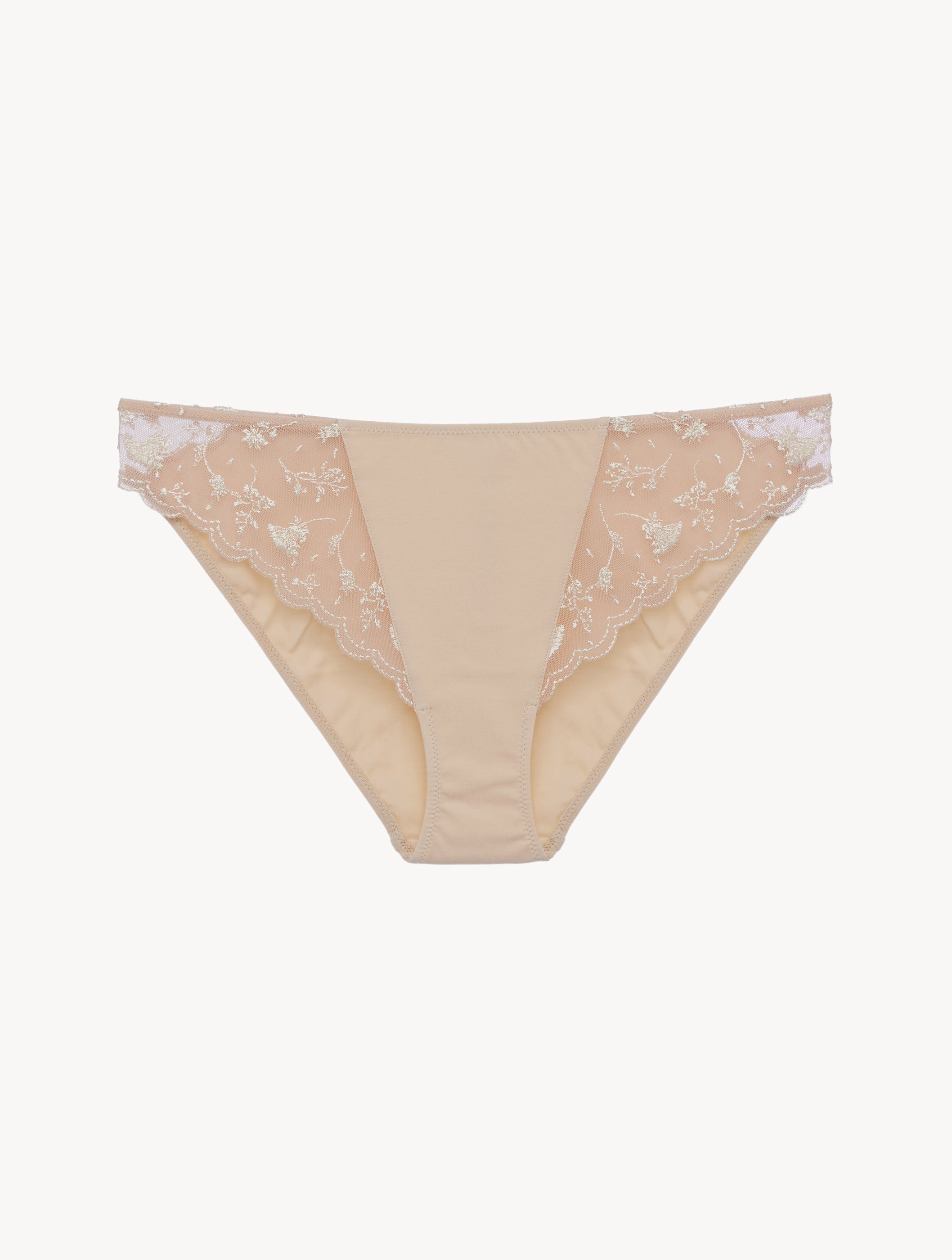 Midnight Botanica Beige Briefs