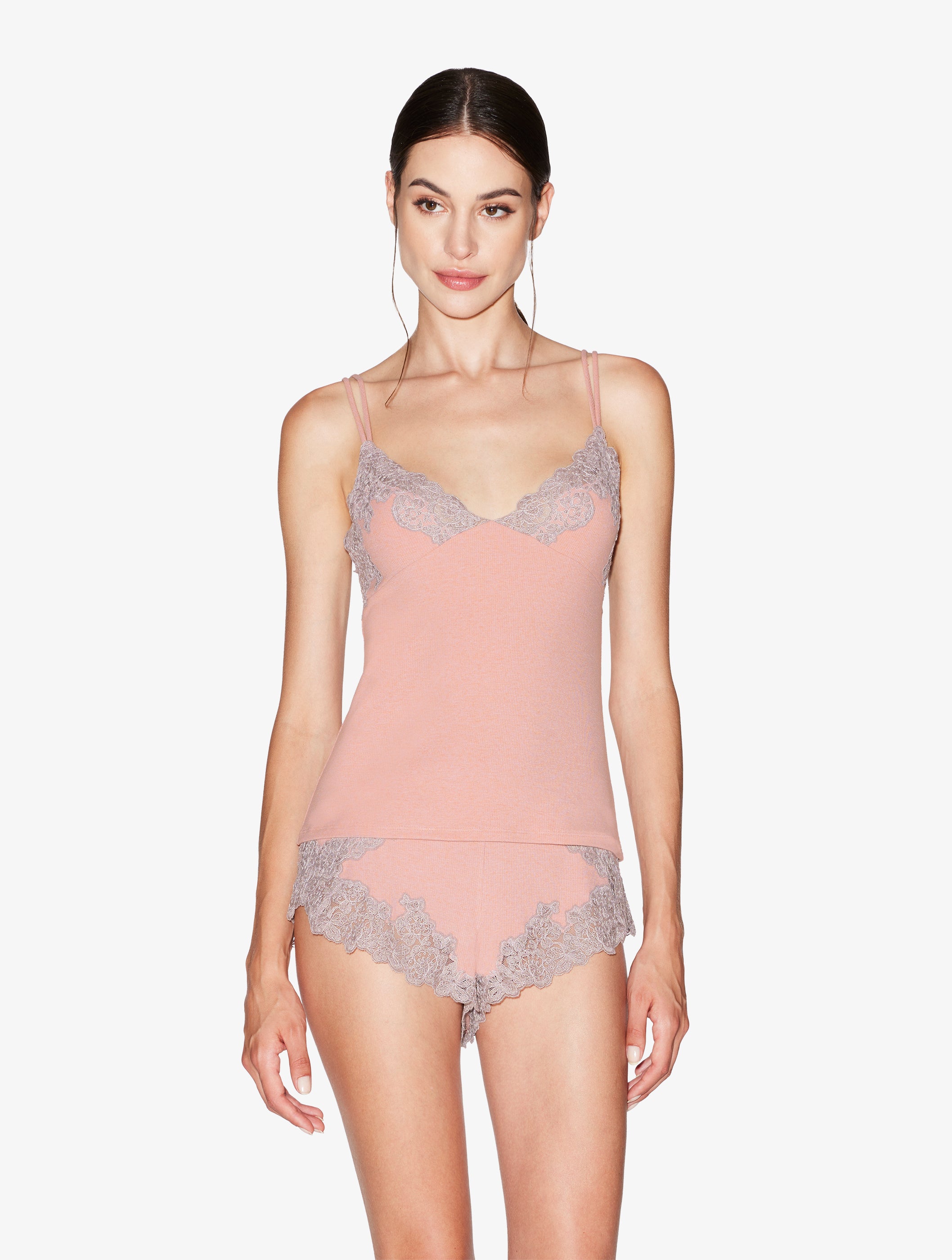Angel Kiss Top a costine con Frastaglio