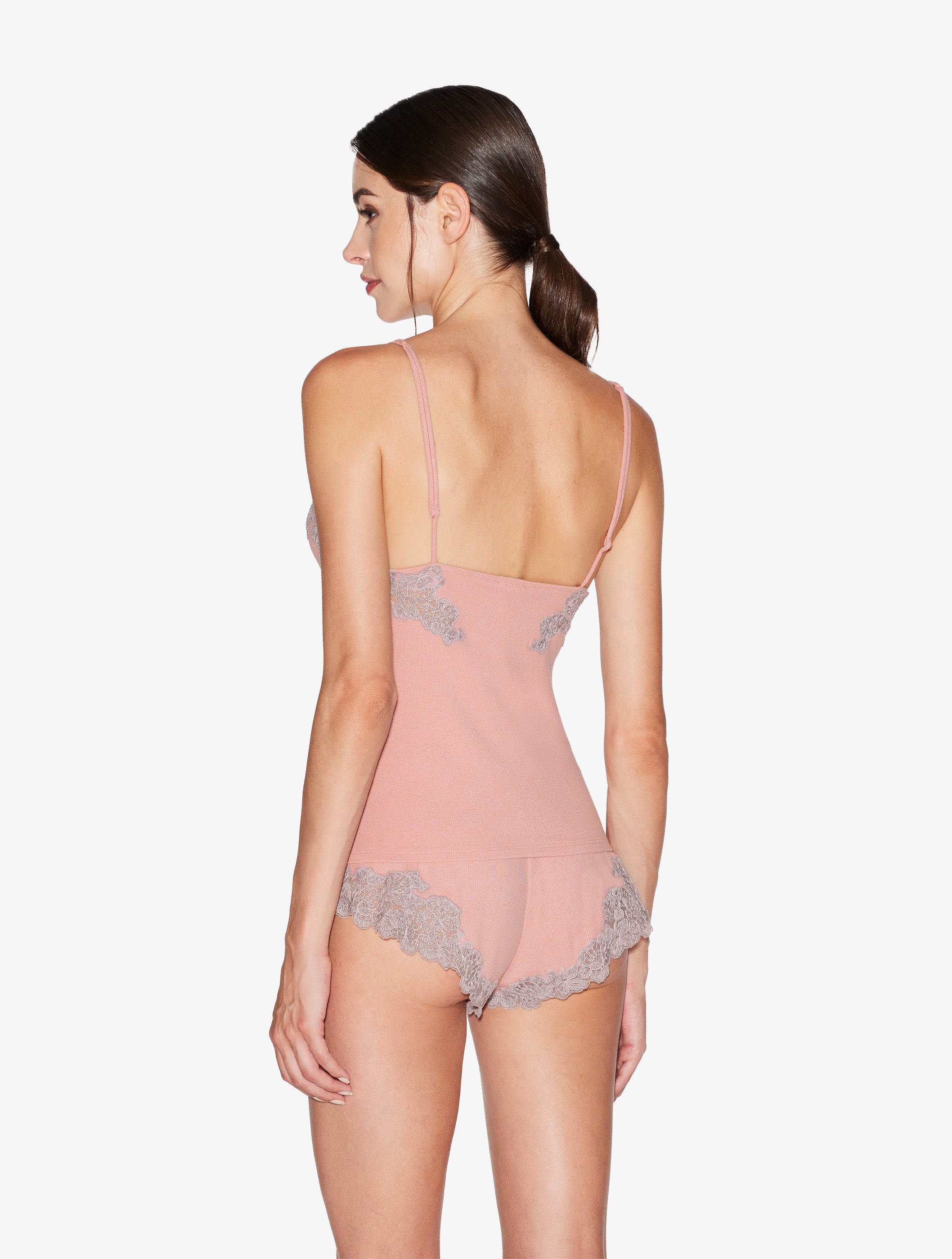 Angel Kiss Top a costine con Frastaglio