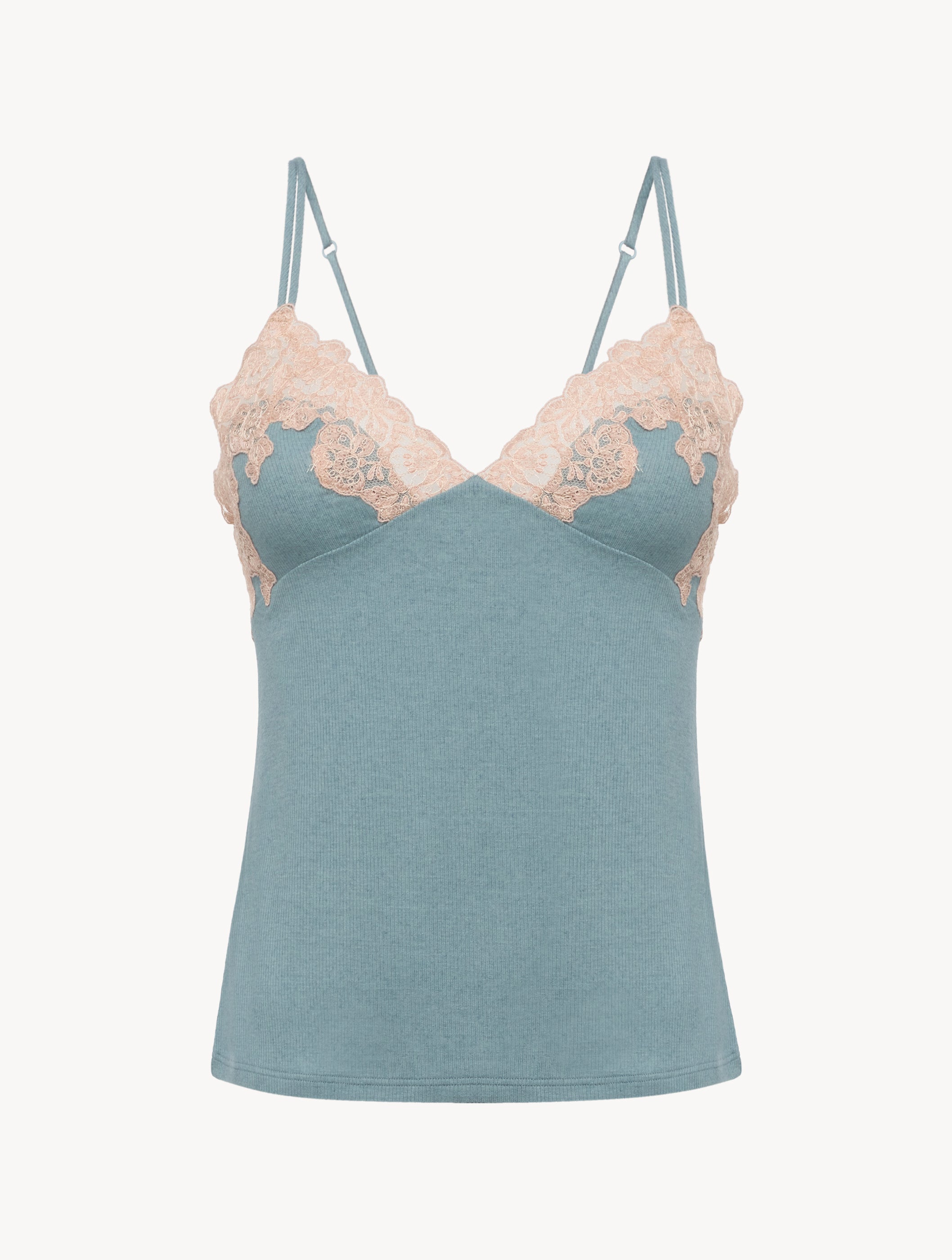 Angel Kiss Top a costine con Frastaglio