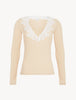 Angel Kiss T-shirt manica lunga con Frastaglio