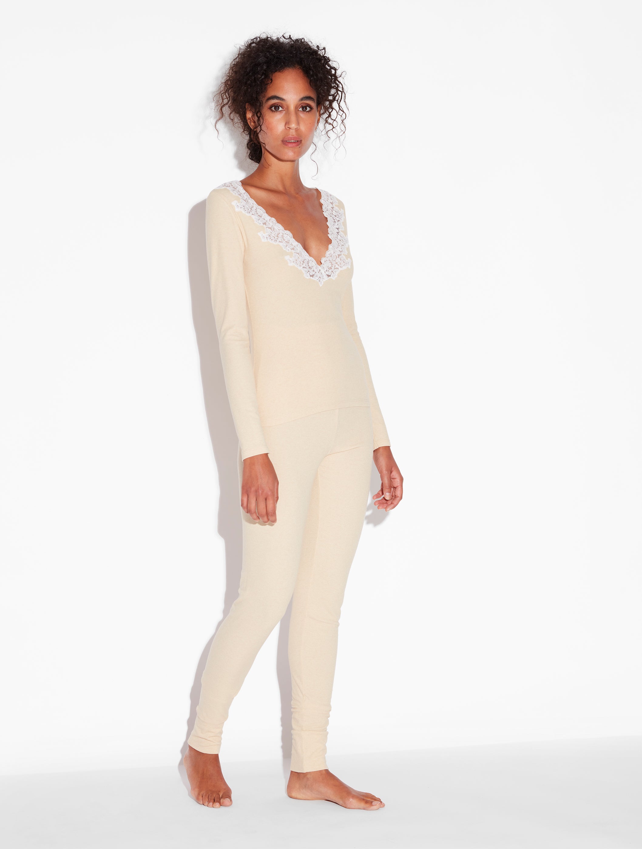 Angel Kiss T-shirt manica lunga con Frastaglio