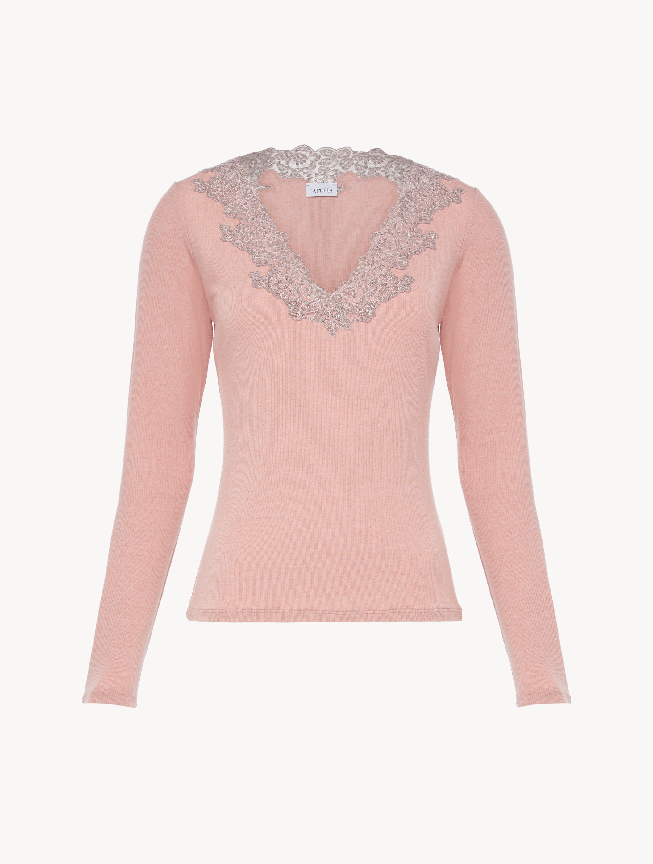 Angel Kiss Kaschmir Langarmshirt mit Frastaglio
