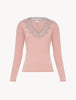 Angel Kiss T-shirt manica lunga con Frastaglio
