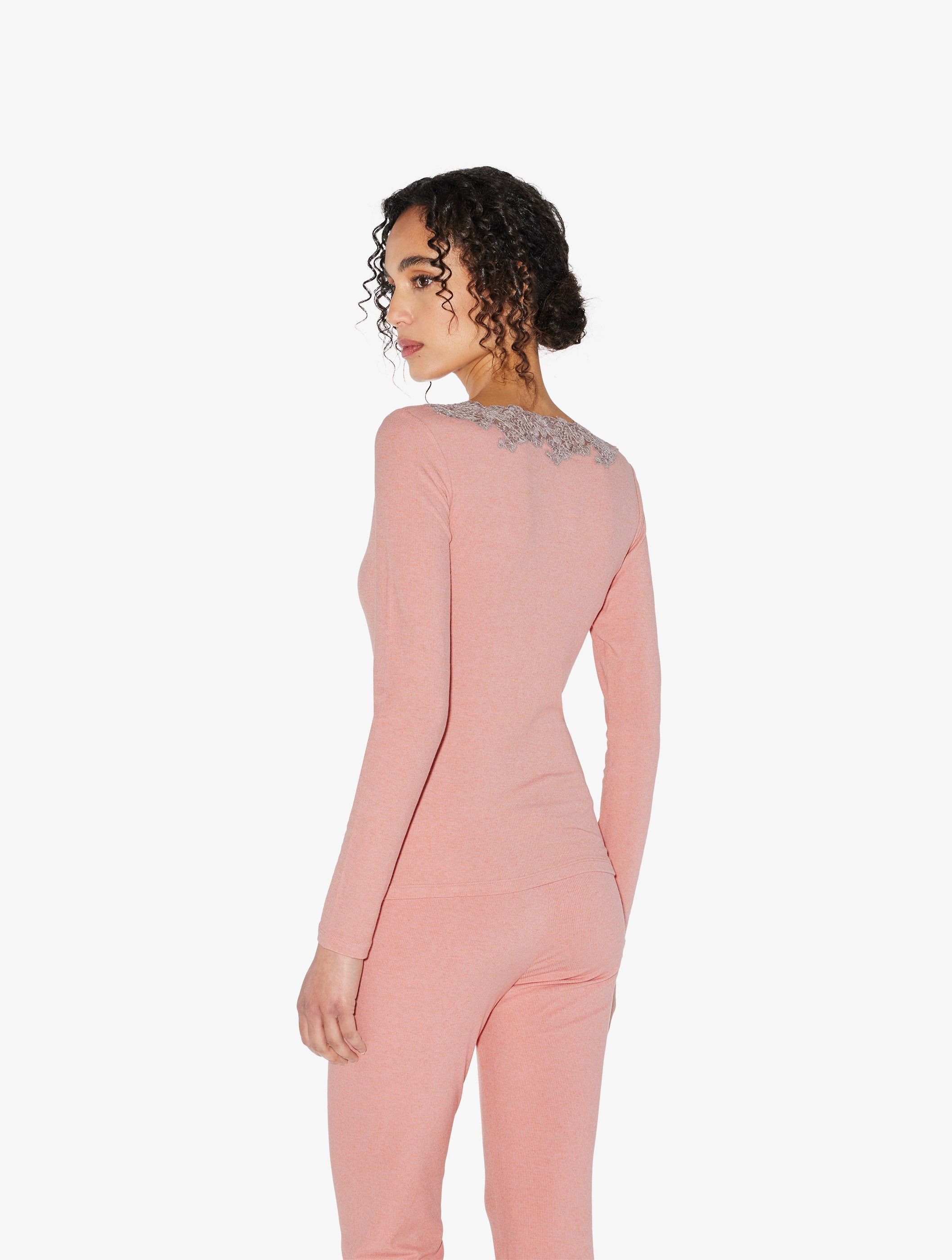 Angel Kiss T-shirt manica lunga con Frastaglio