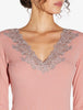 Angel Kiss T-shirt manica lunga con Frastaglio