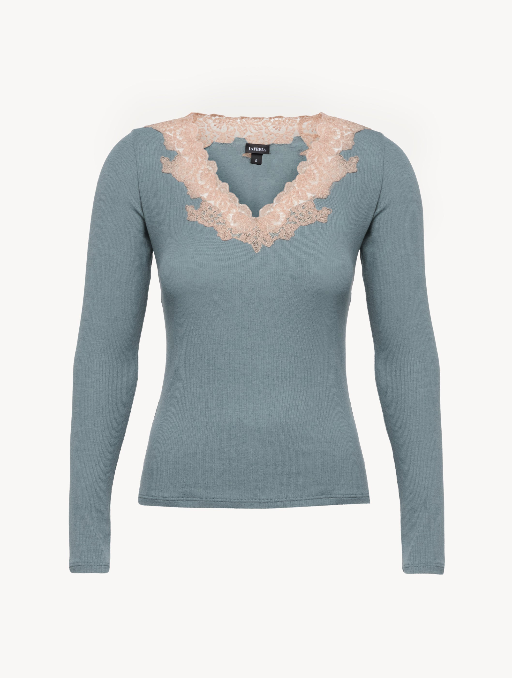 Angel Kiss Kaschmir Langarmshirt mit Frastaglio