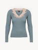Angel Kiss T-shirt manica lunga con Frastaglio