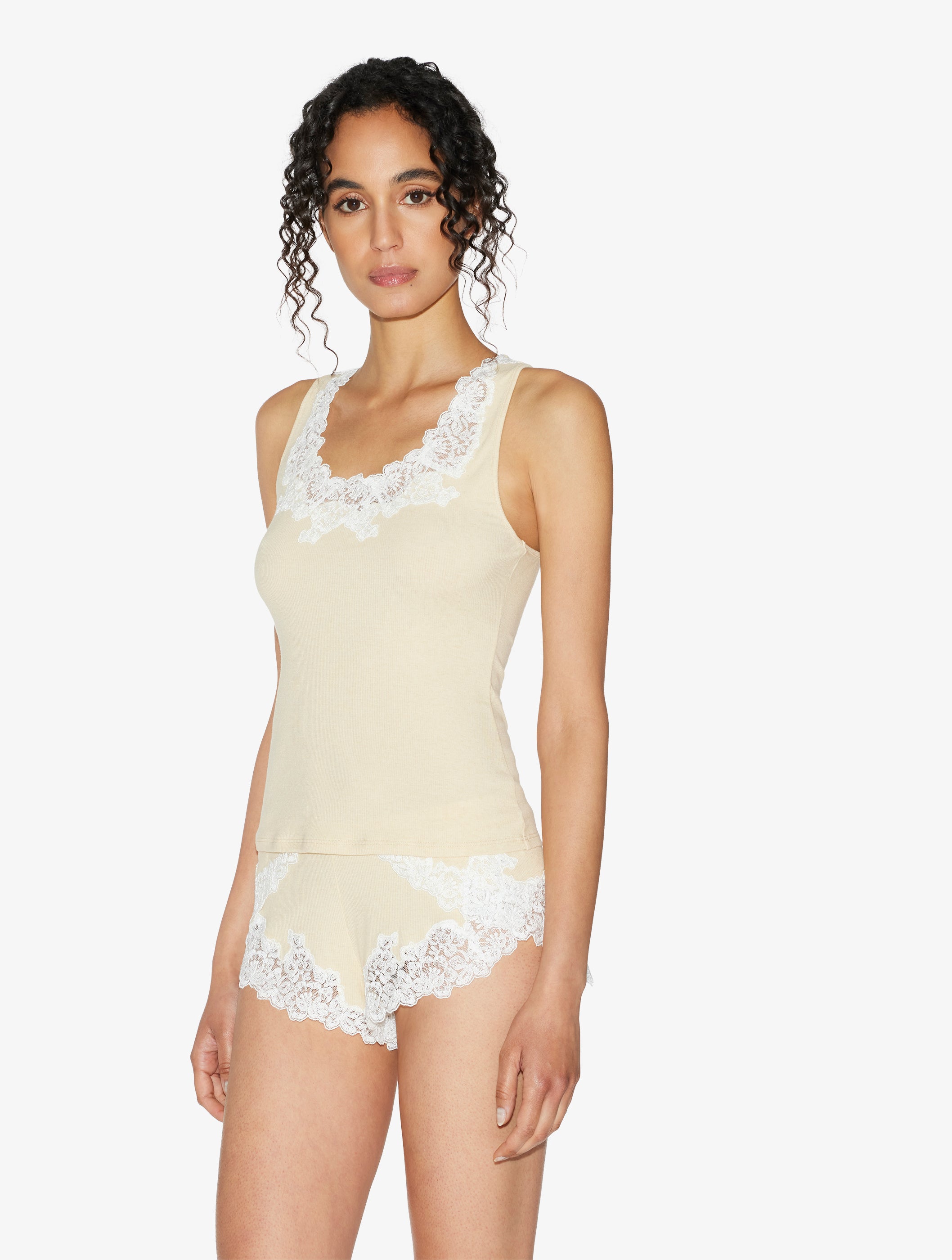 Angel Kiss Kaschmir-Tanktop in Gelb