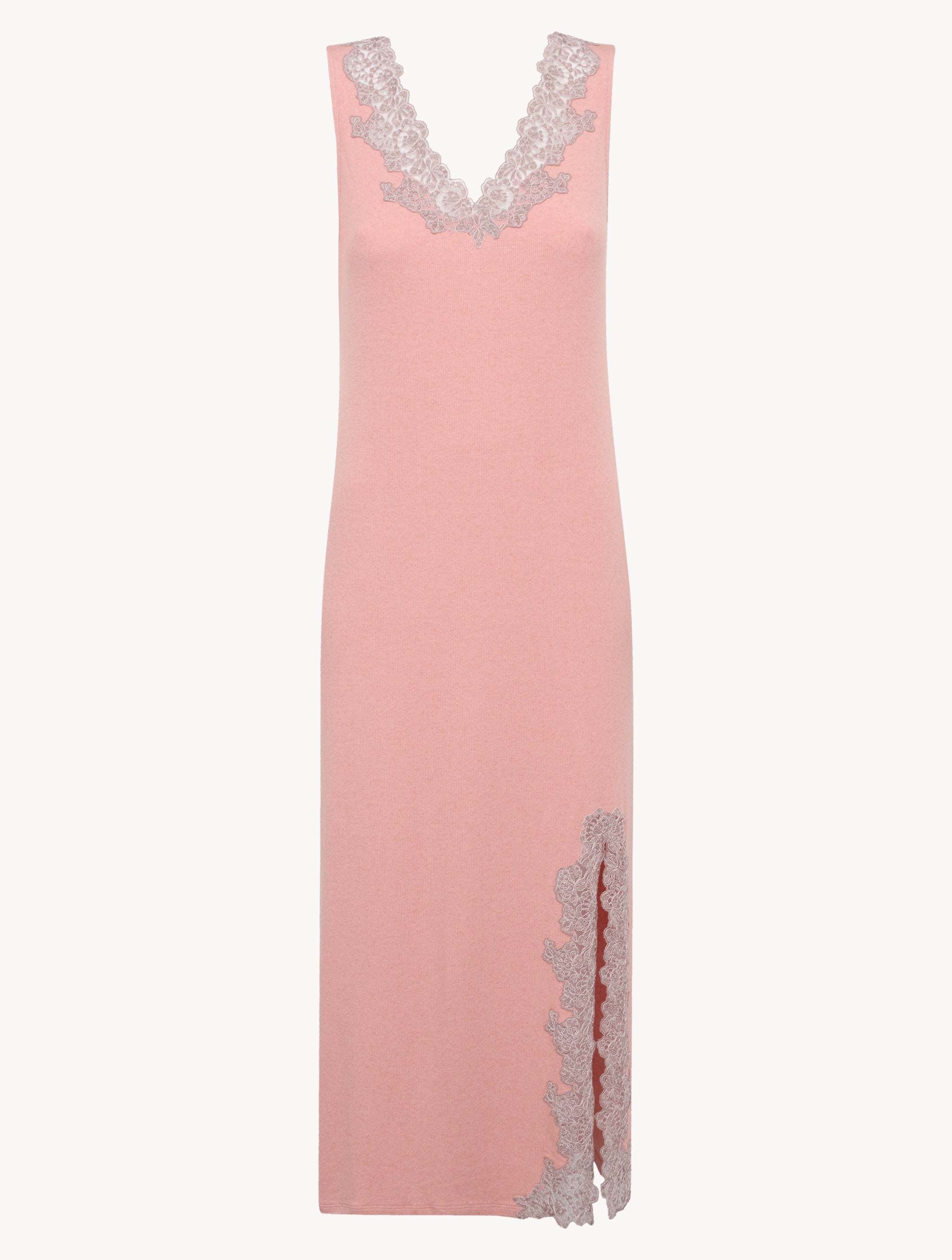 Angel Kiss Langes Kaschmir-Nachthemd in Pink