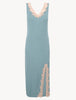 Angel Kiss Long Cashmere Nightgown in Blue