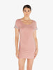 Angel Kiss Camicia da notte corta a costine con Frastaglio