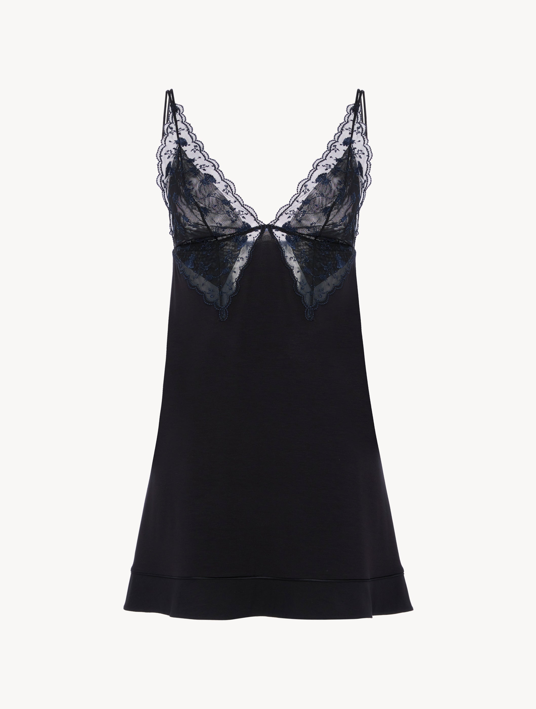 Midnight Botanica Babydoll in Black