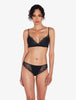 Midnight Botanica Bralette in Schwarz