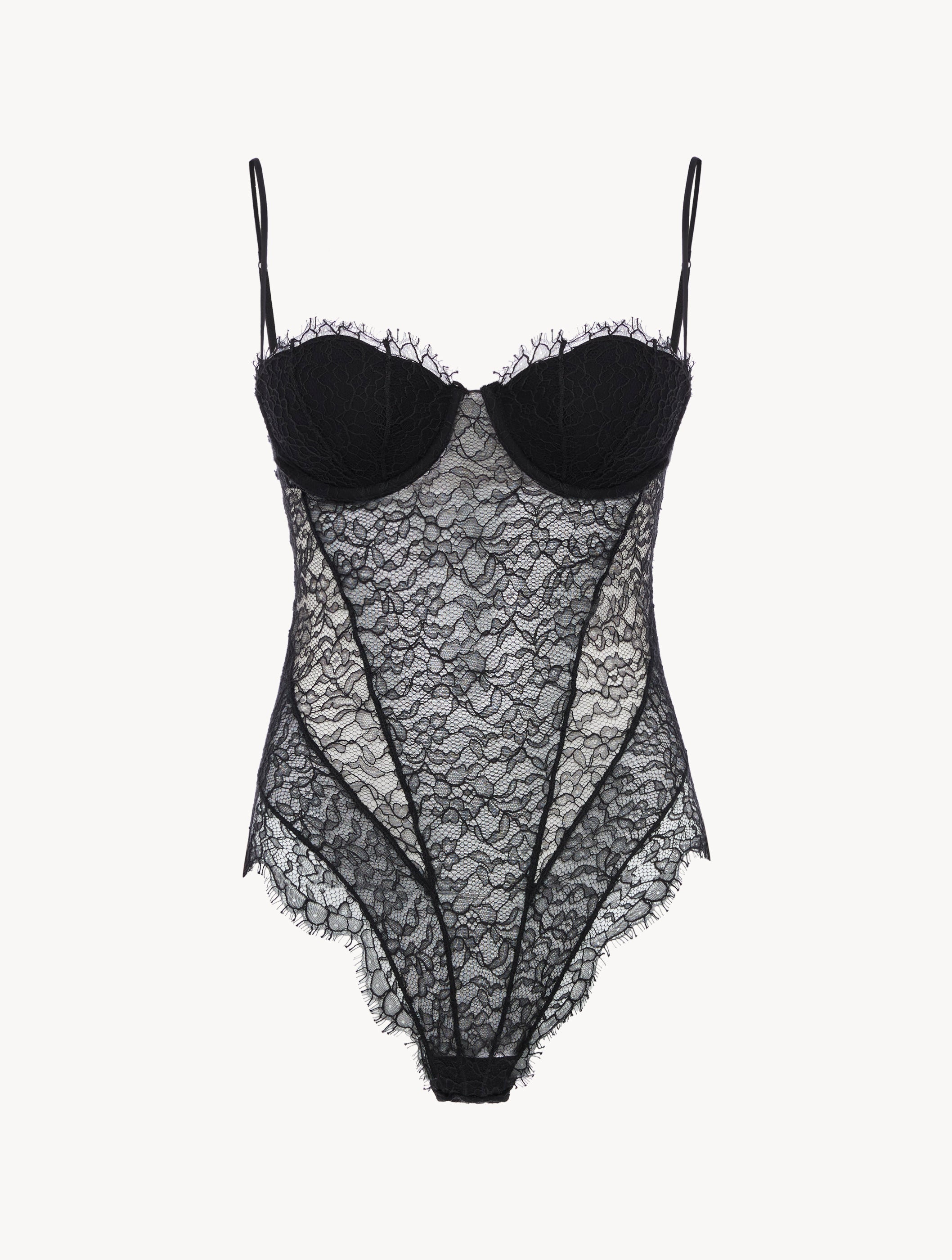 SPELL ON YOU Body in pizzo color onice