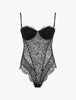 SPELL ON YOU Body in pizzo color onice
