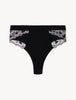 Midnight Botanica Black High Waisted Briefs