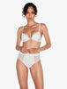 Midnight Botanica Slip a Vita Alta in Bianco