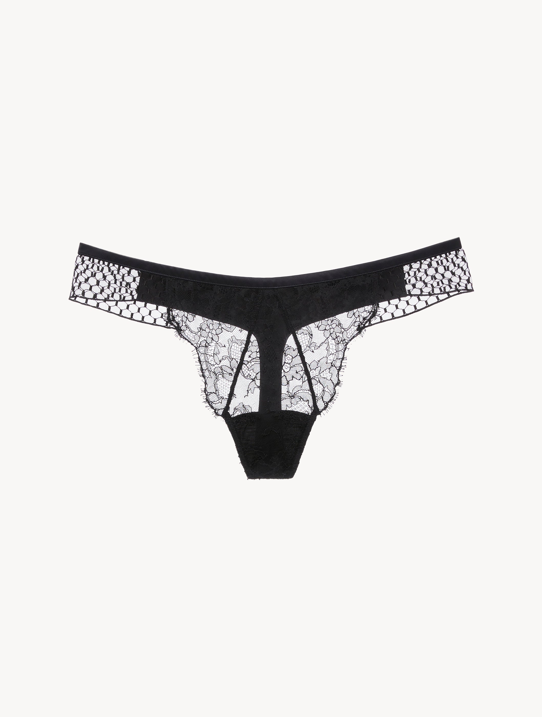 HONEYCOMB SHADOWS Perizoma con pizzo Leavers