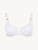 When Summer Comes Triangle Bikini Top in White