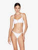 When Summer Comes Triangle Bikini Top in White
