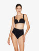 When Summer Comes Bandeau Bikini Top in Black