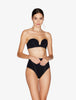 When Summer Comes Bandeau Bikini Top in Black
