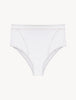 When Summer Comes Slip Mare a Vita Alta in colore Bianco