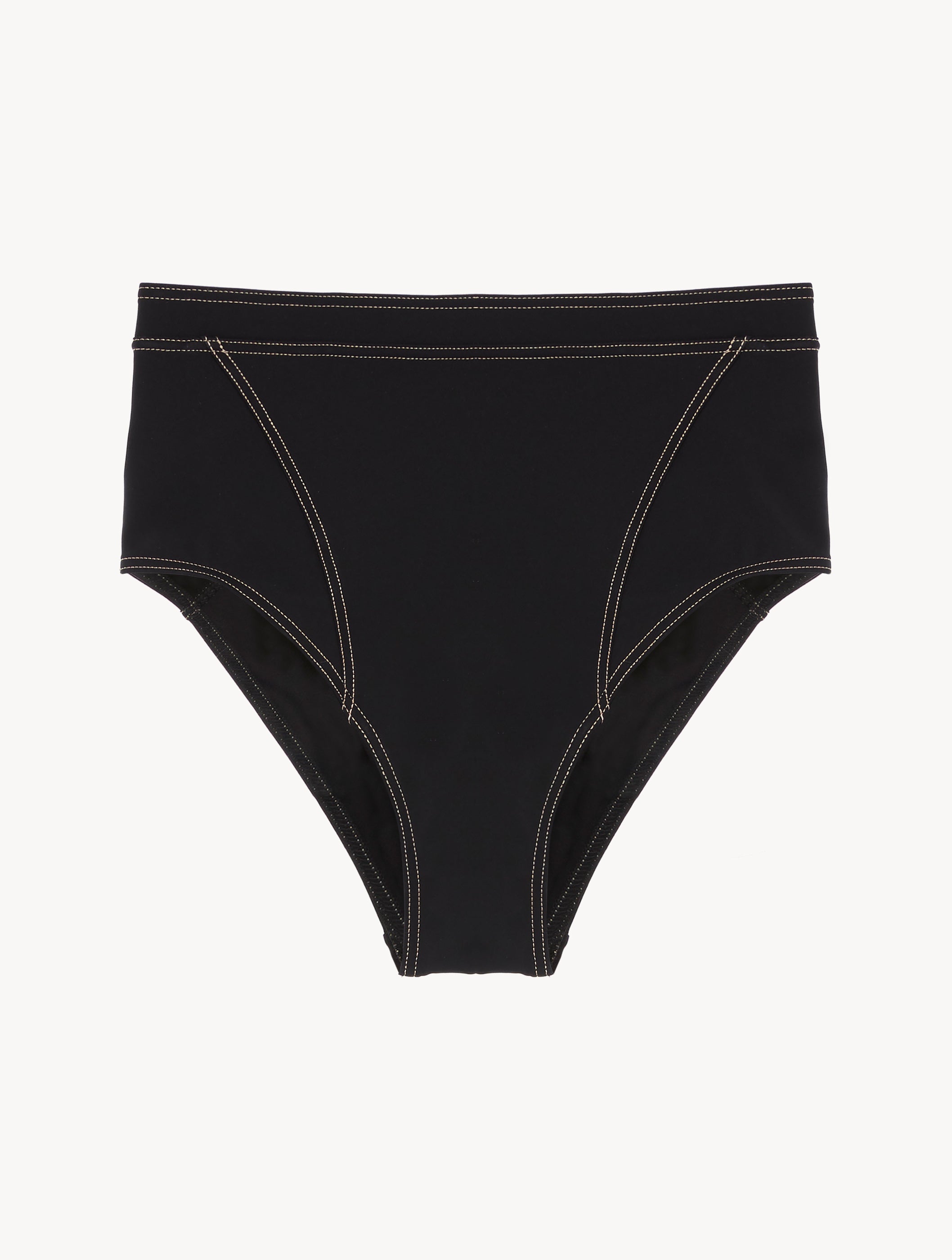 When Summer Comes High Waisted Bikini Brief in Black