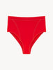 When Summer Comes High Waisted Bikini Brief in Red
