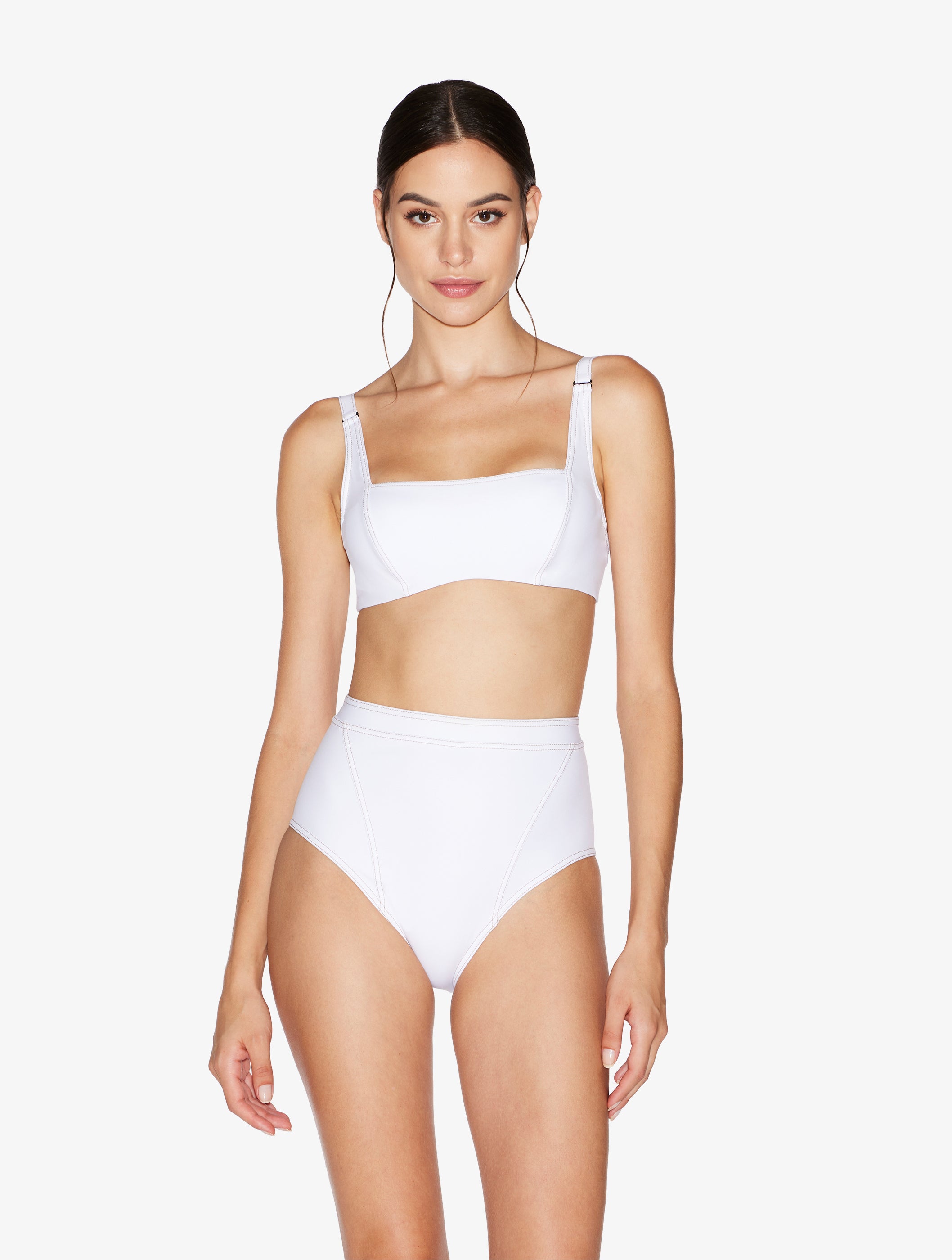 When Summer Comes Bralette Bikini Top in White