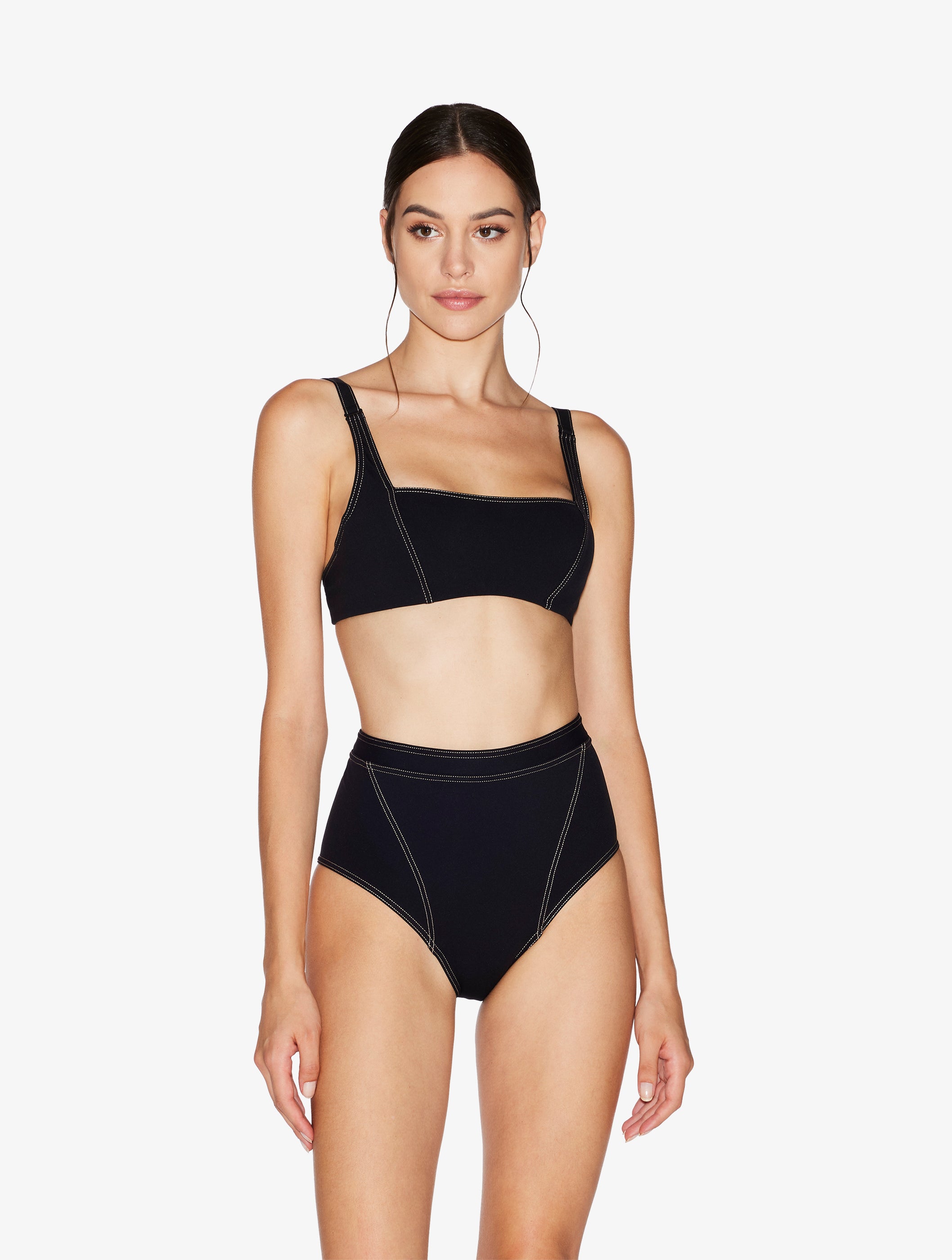 When Summer Comes Bralette Bikini Top in Black