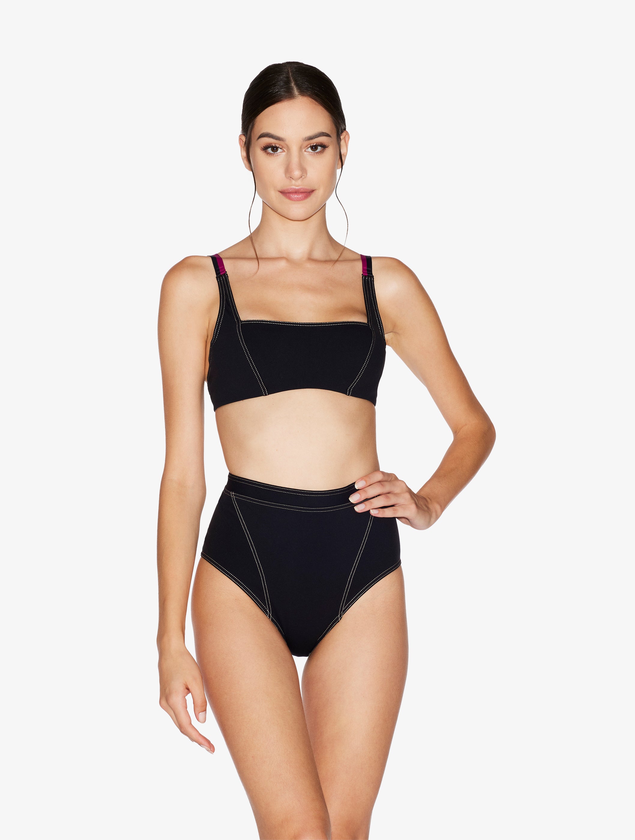 When Summer Comes Bralette Bikini Top in Black