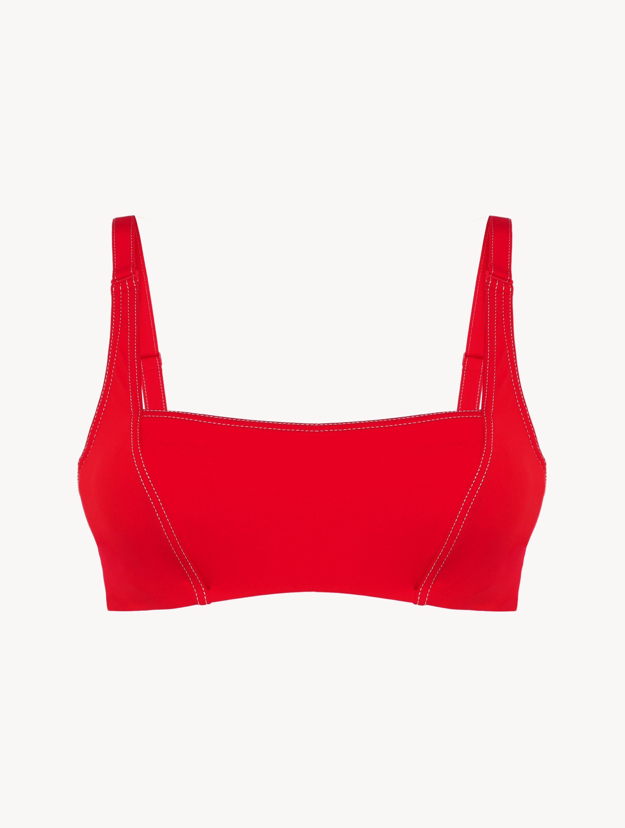 When Summer Comes Bralette Bikini Top in Red