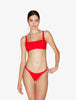 When Summer Comes Bralette Bikini Top in Red